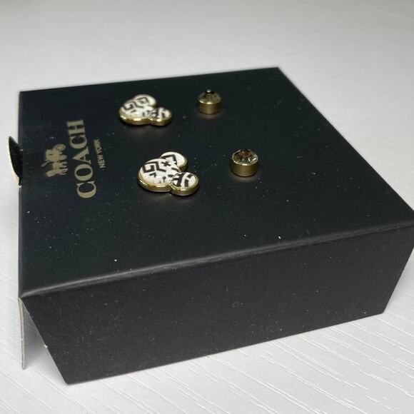 Coach X Keith Haring Disney Mickey Mouse Stud Earrings Set - Picture 4 of 7